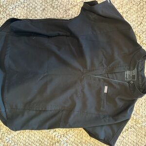 Figs Black Technical Collection Scrub Top